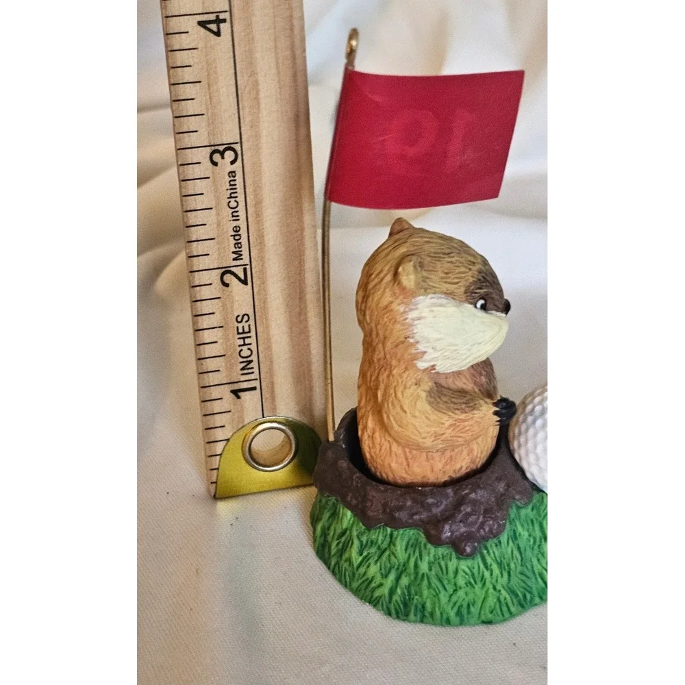 Hallmark Caddyshack Gopher Bobble-Head Ornament  2009 Warner Bros Golf Movie